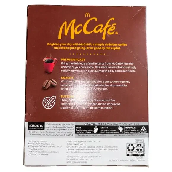 4x McCafe Premium Roast Keurig K-Cup Coffee Pods - Medium Roast - 96 Total Pods - Picture 2 of 3
